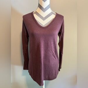 Abercrombie & Fitch Deep Burgundy Long Sleeve Top